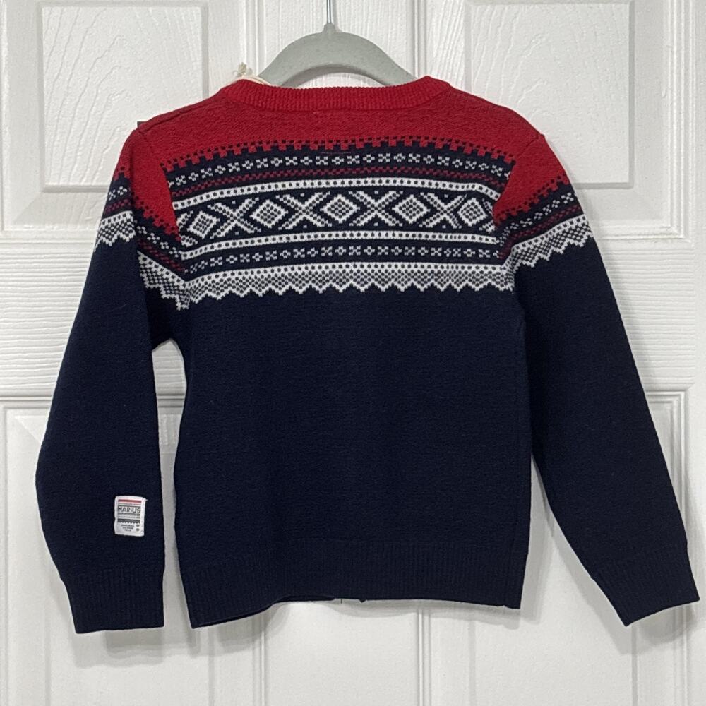 Marius Kids Baby/Toddler Merino Wool Cardigan Top Norway Norwegian Size 18-24M - Picture 4 of 10